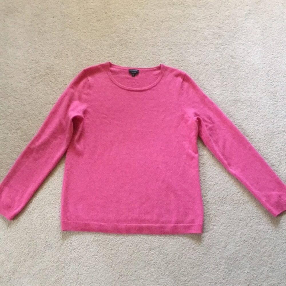 Talbots pink cashmere sweater size large